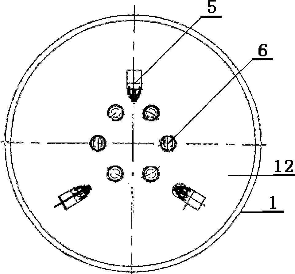 Vacuum furnace suitable for preparing large-diameter high-purity polysilicon ingot