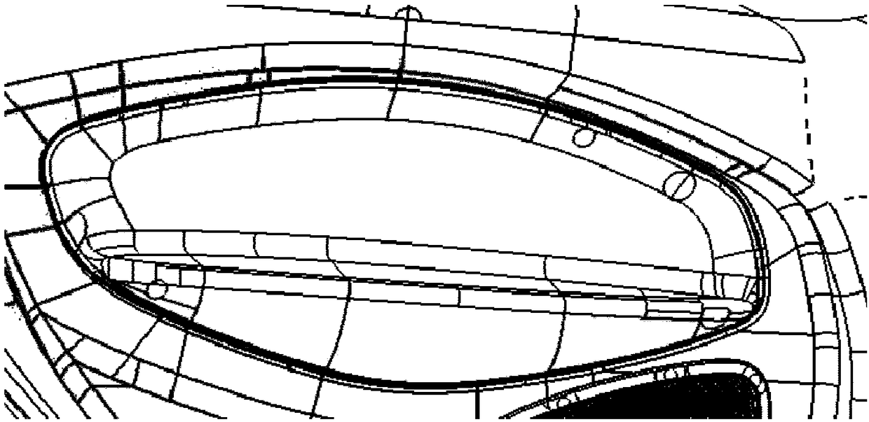 Covering attachment method of automobile door trim board