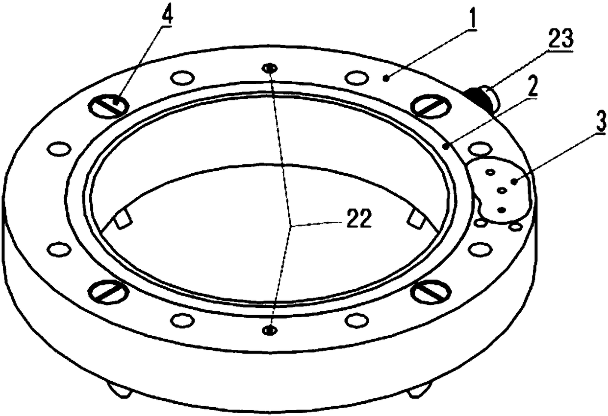 Main shaft annular water spraying device