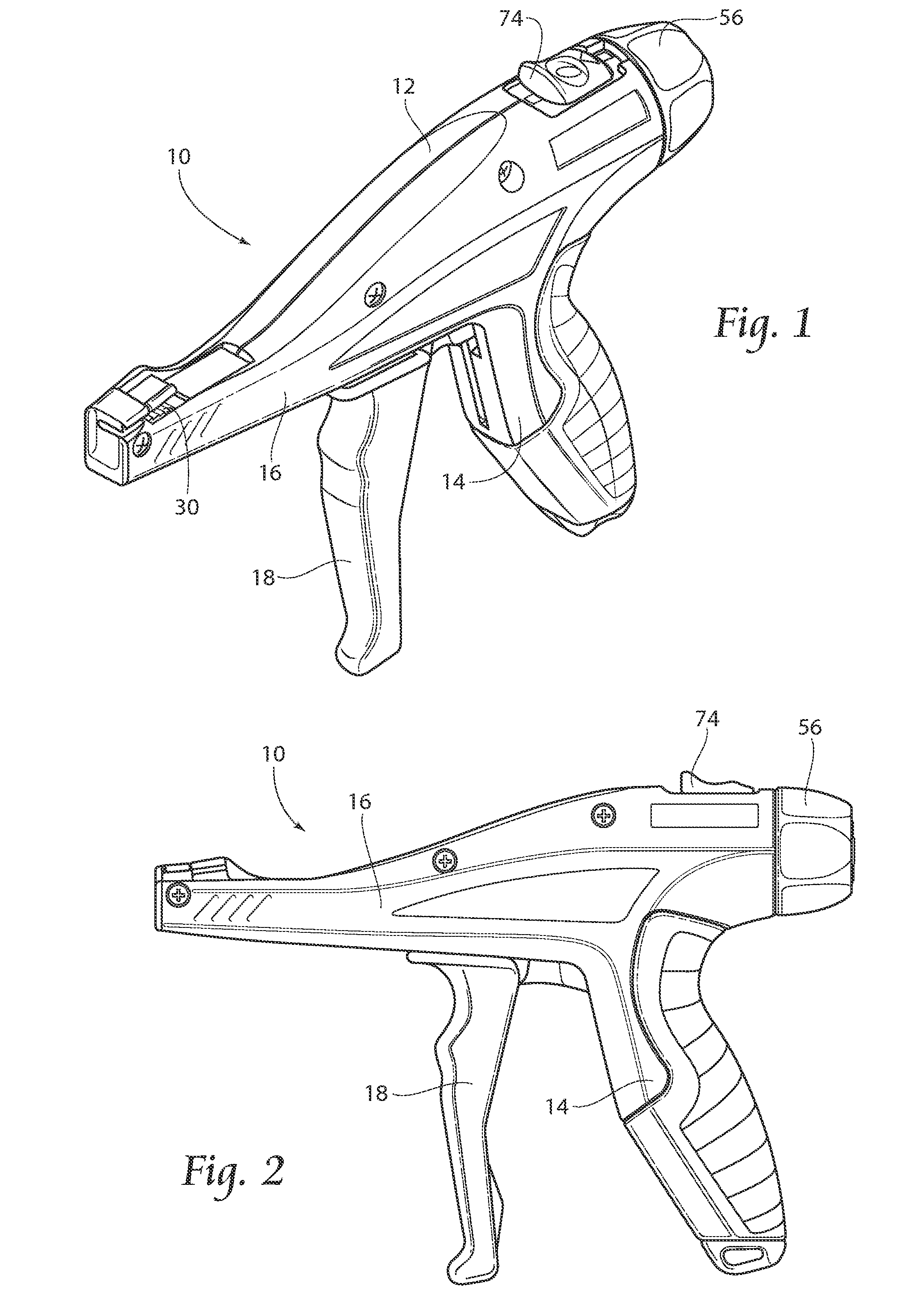 Cable tie tensioning and cut-off tool