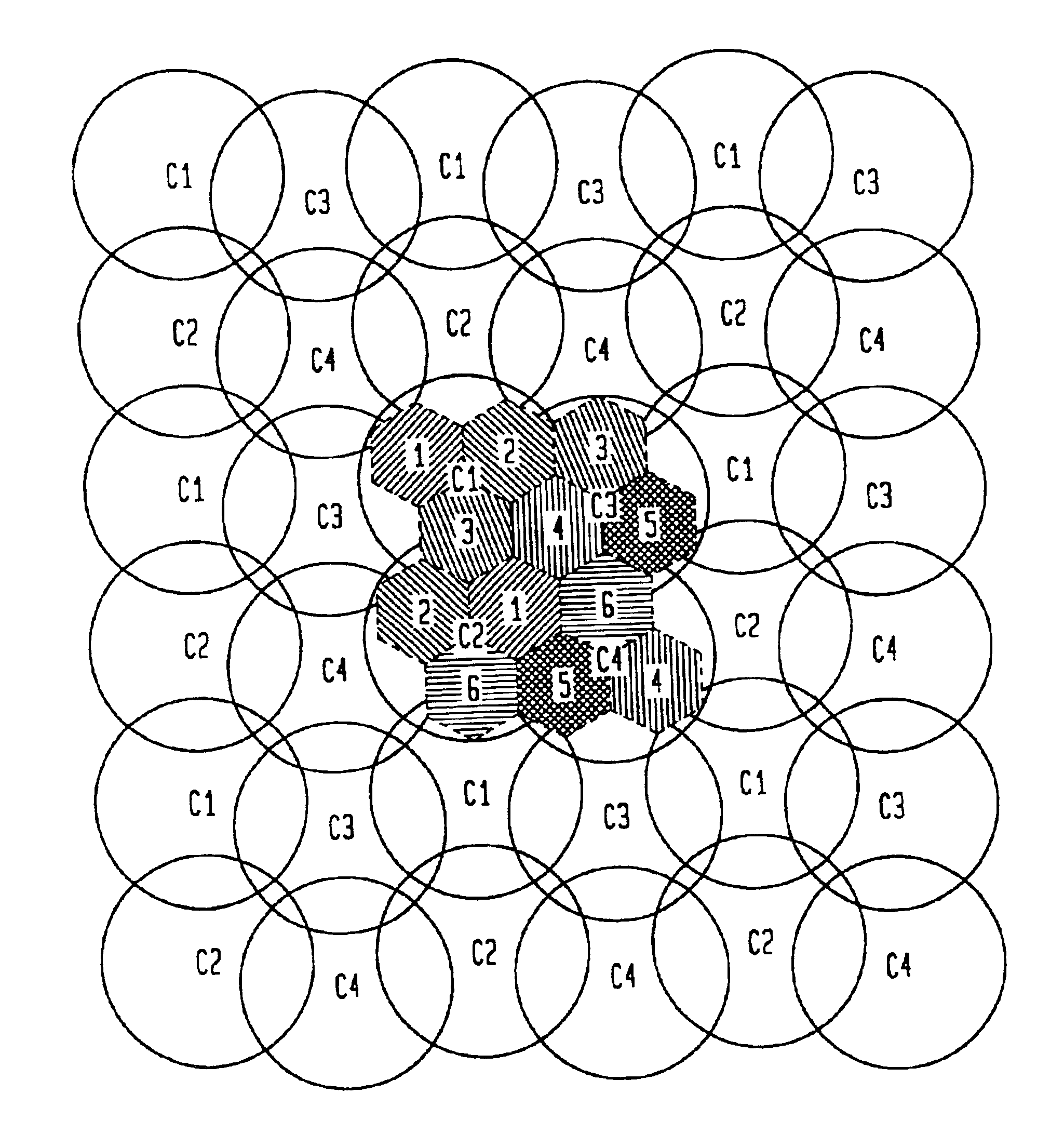 Wireless communications cellular architecture for improving communications resource allocation