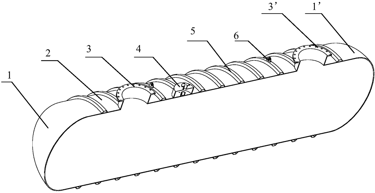 A fiber-reinforced composite material double-wall oil storage tank