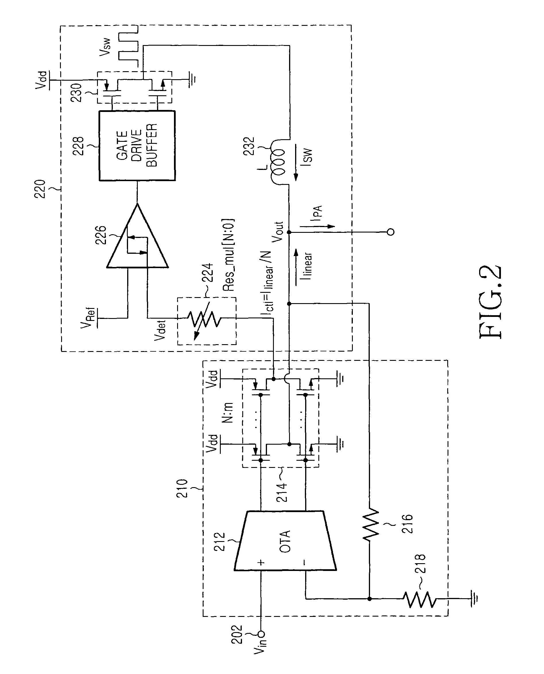 Power amplification apparatus for envelope modulation of high frequency signal and method for controlling the same