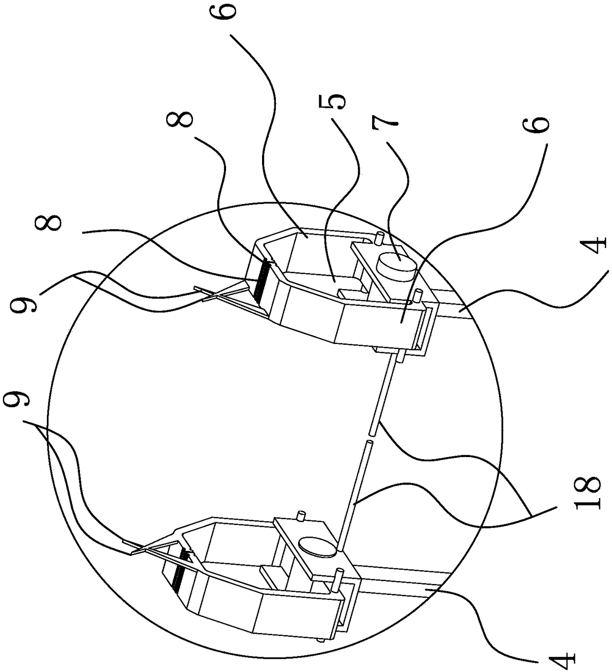 Bat bionic-based suspension four-rotor aircraft