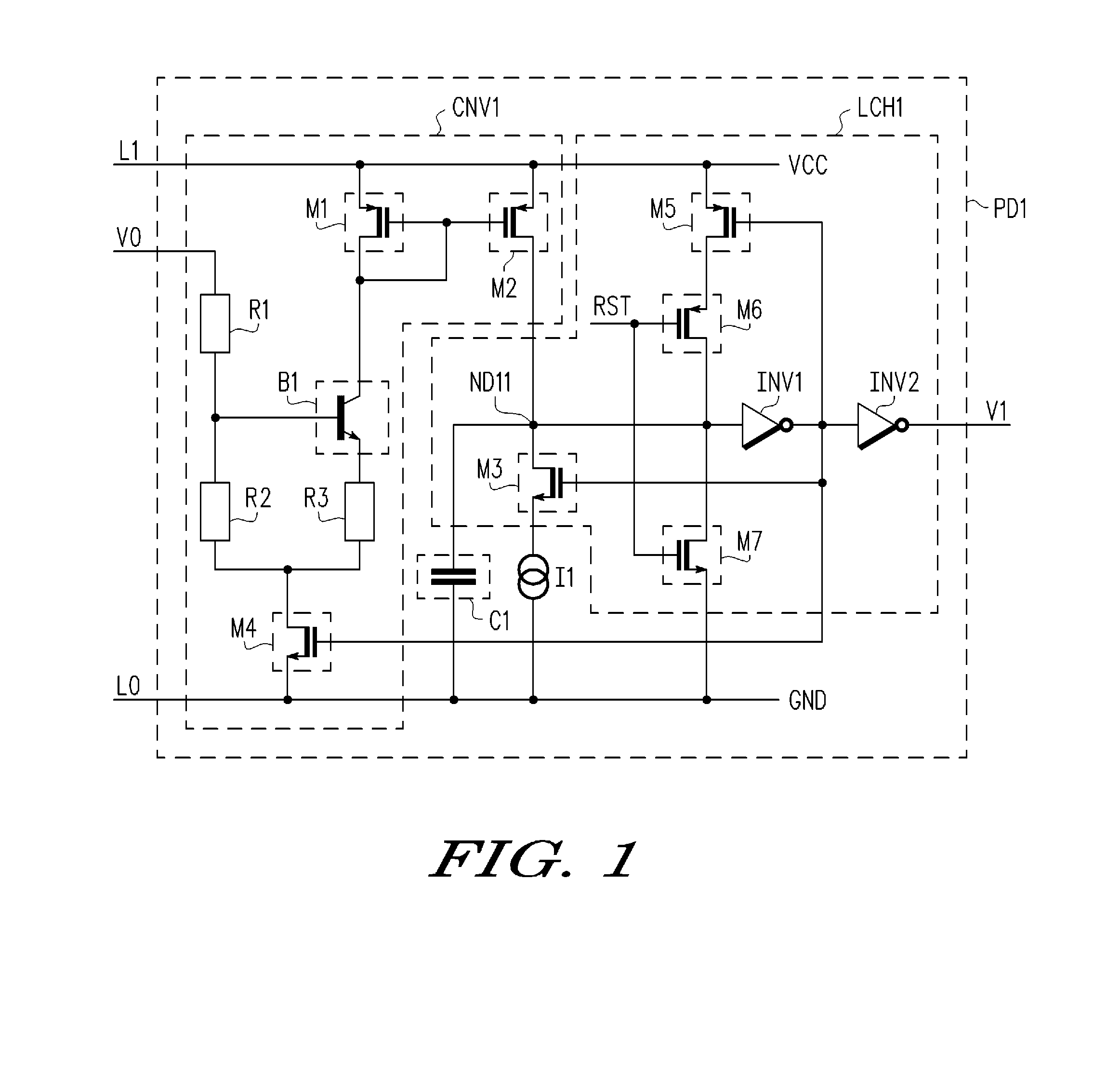 Power on detection circuit