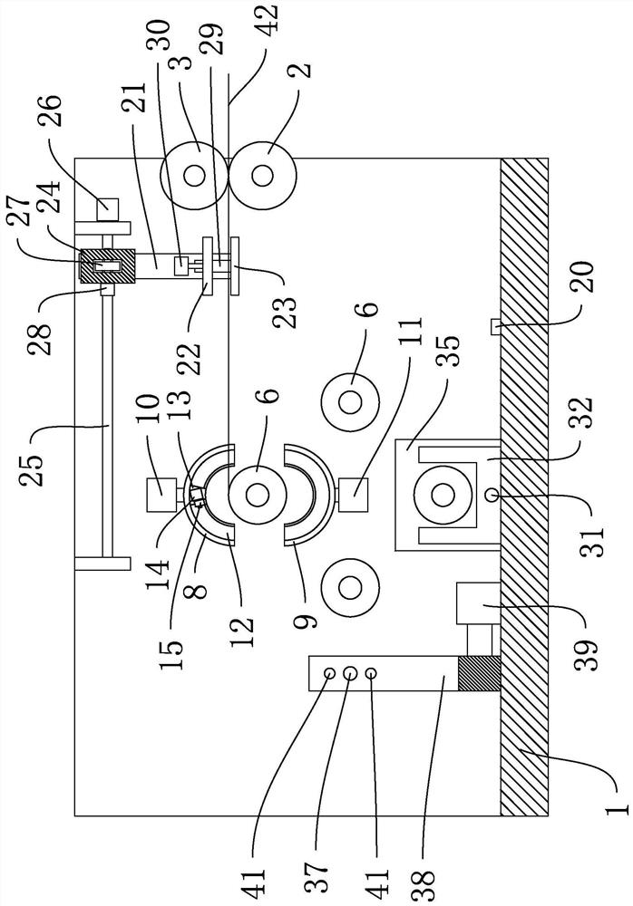 Machining device for textile production