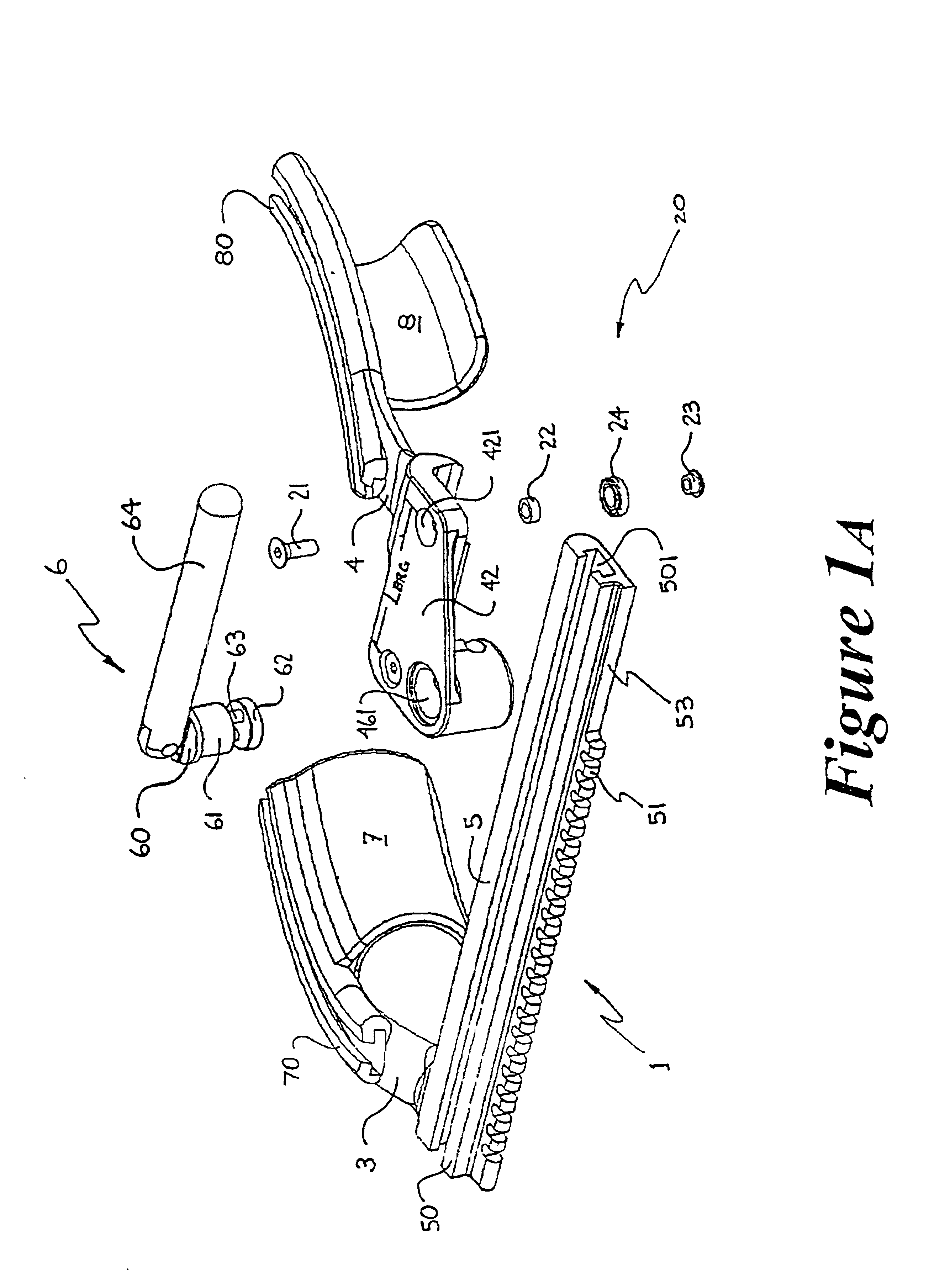 Surgical retractor having low-friction actuating means and contoured blade arms