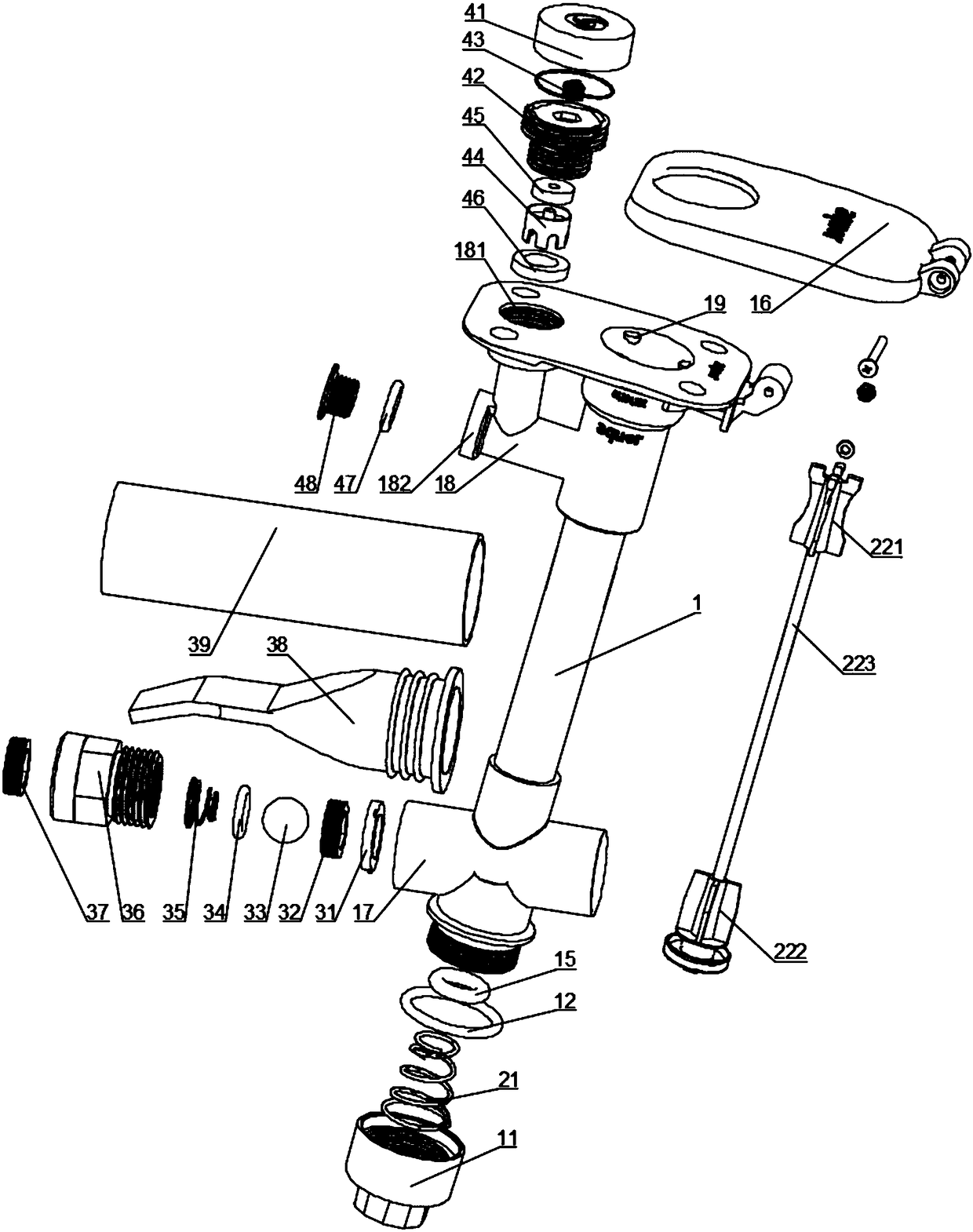 Buried antifreezing anti-siphon quick water take valve