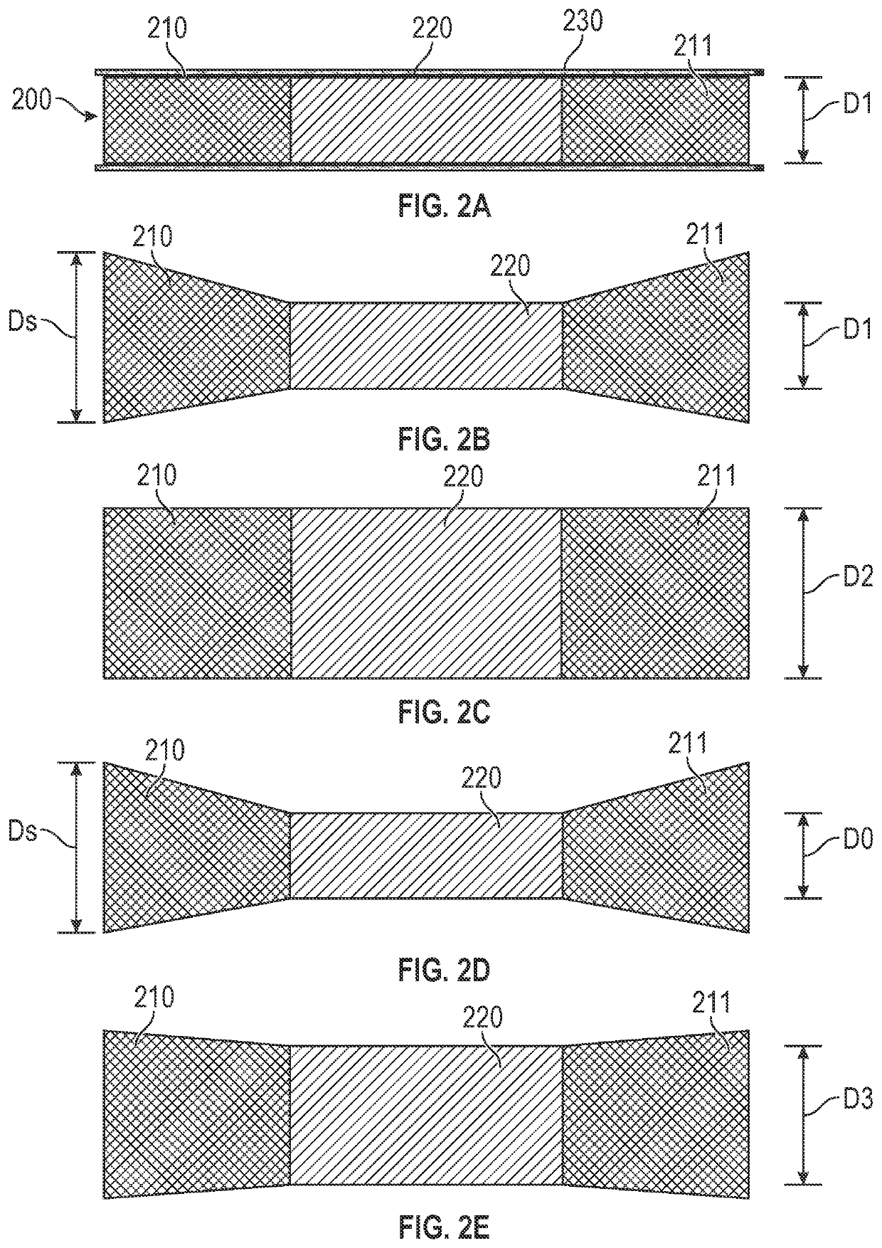 Devices with dimensions that can be reduced and increased in vivo, and methods of making and using the same