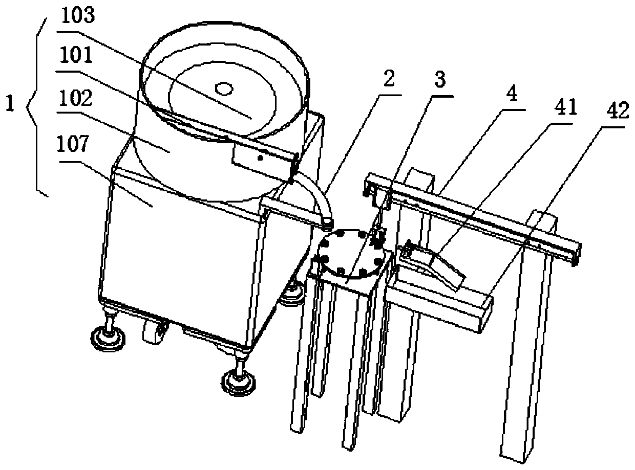 Automatic feeding device for cylindrical rollers