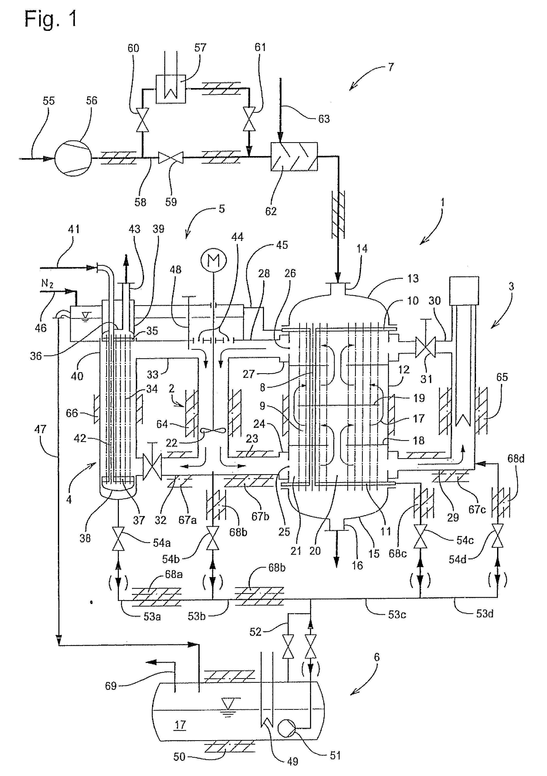 Method of varying the temperature of a tube bundle reactor