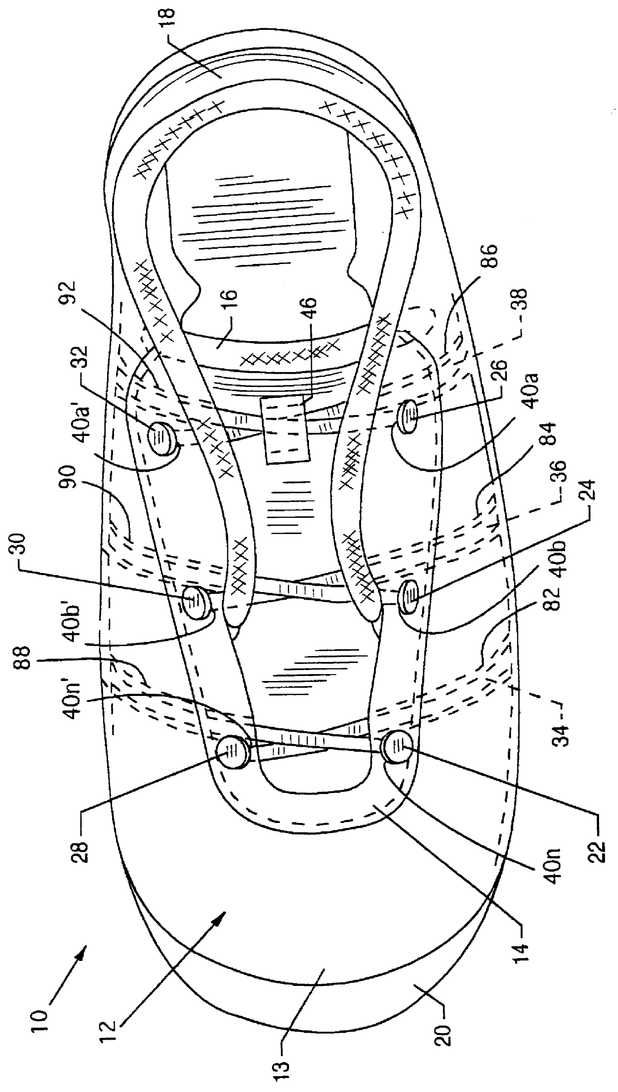 Automated tightening and loosening shoe