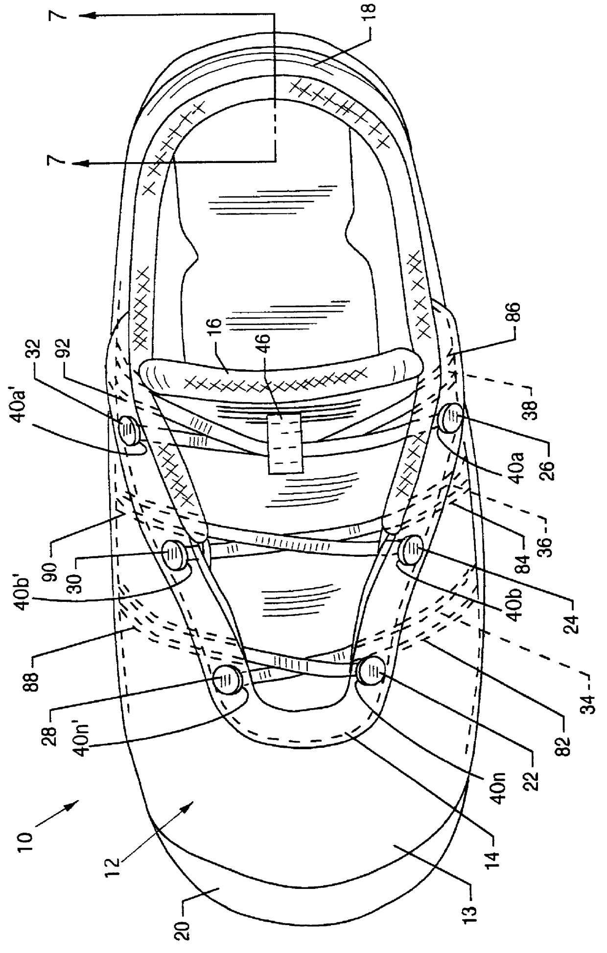 Automated tightening and loosening shoe