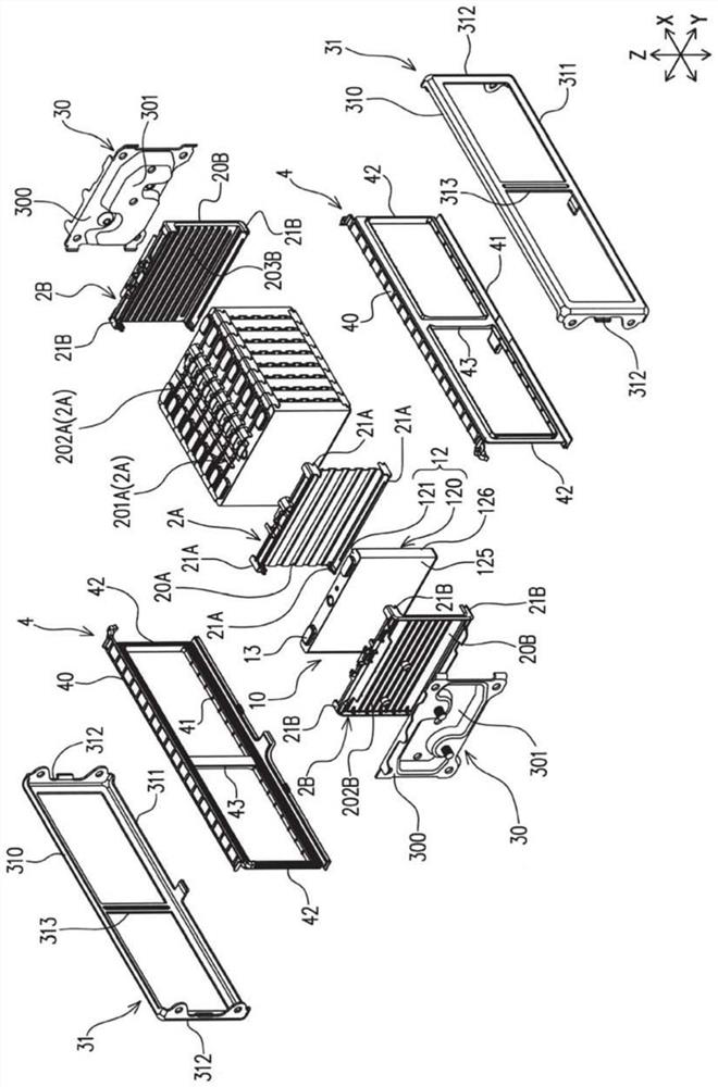 Power storage device and cover parts