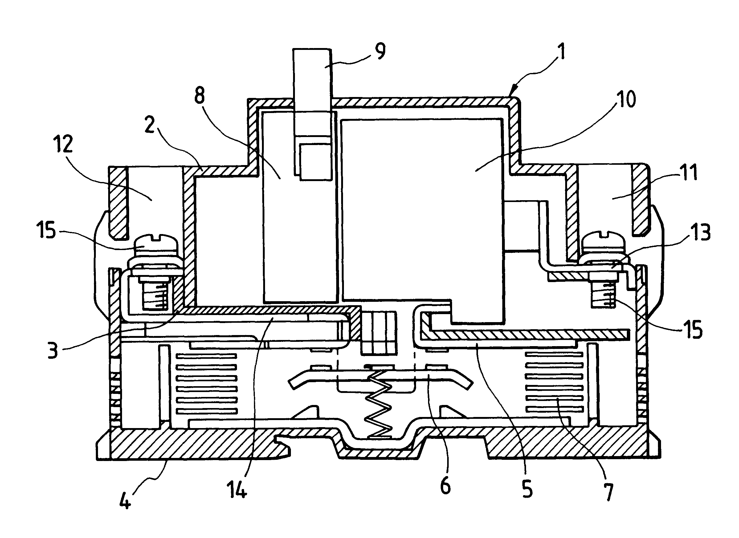 Terminal structure of switch