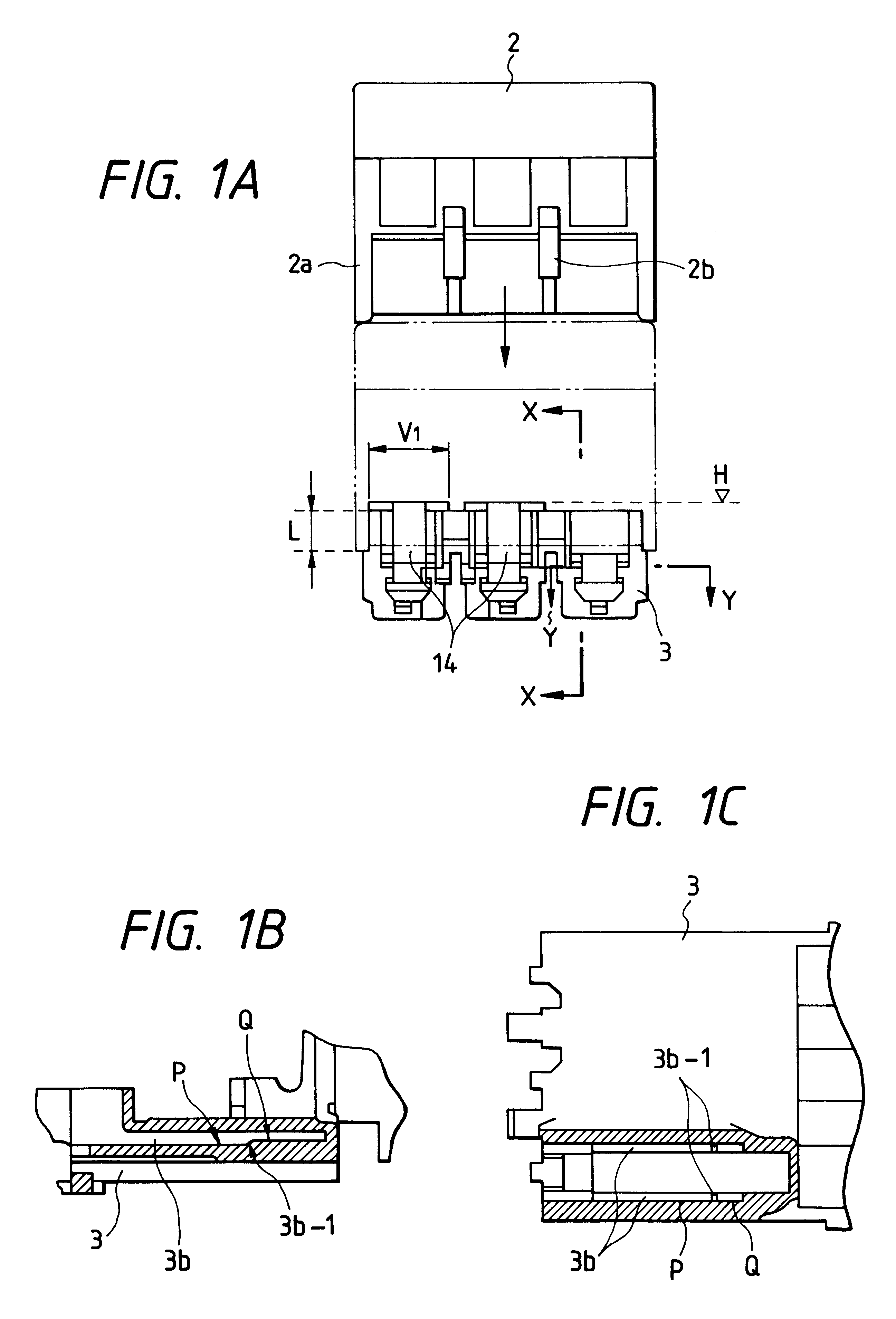 Terminal structure of switch