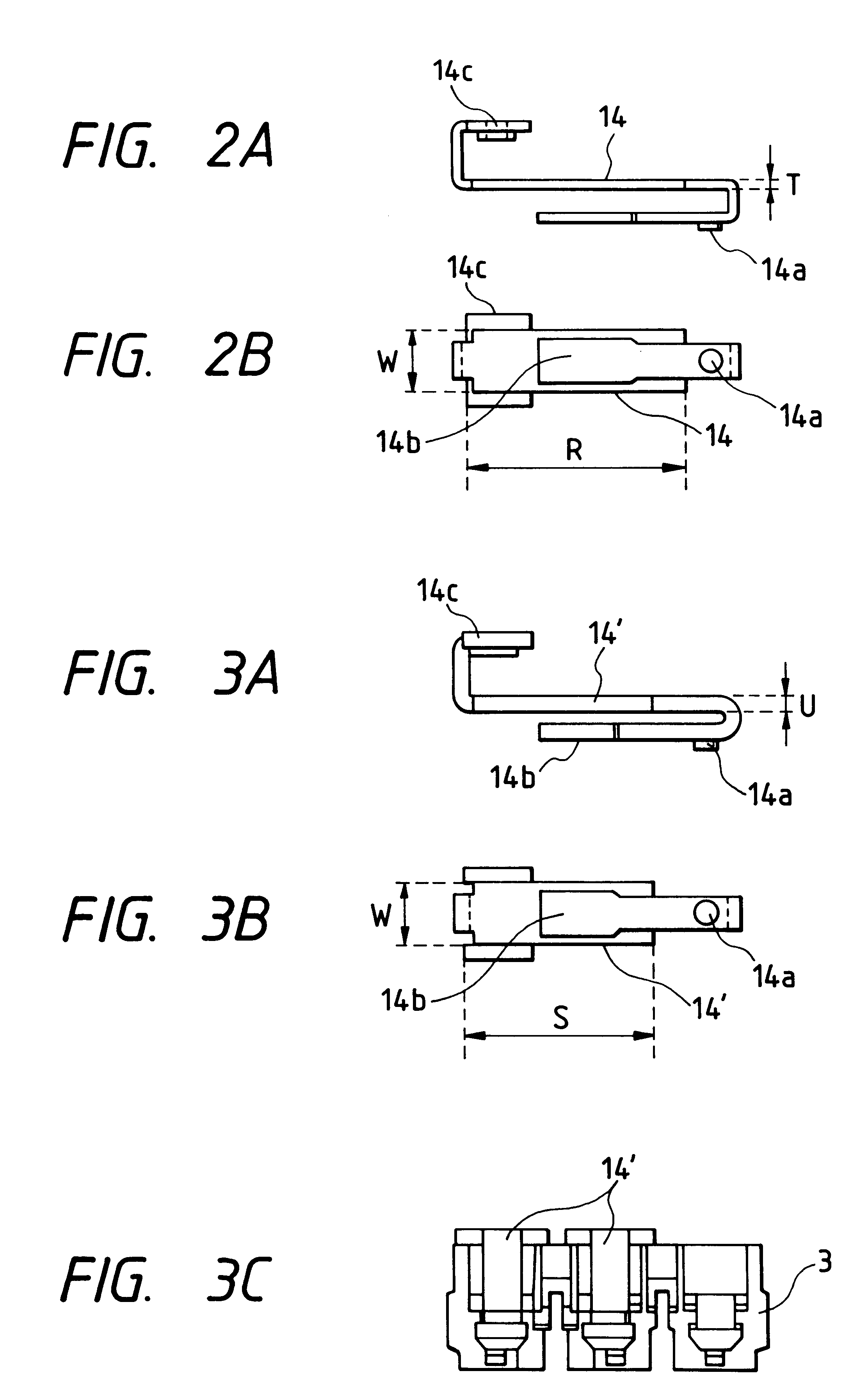 Terminal structure of switch