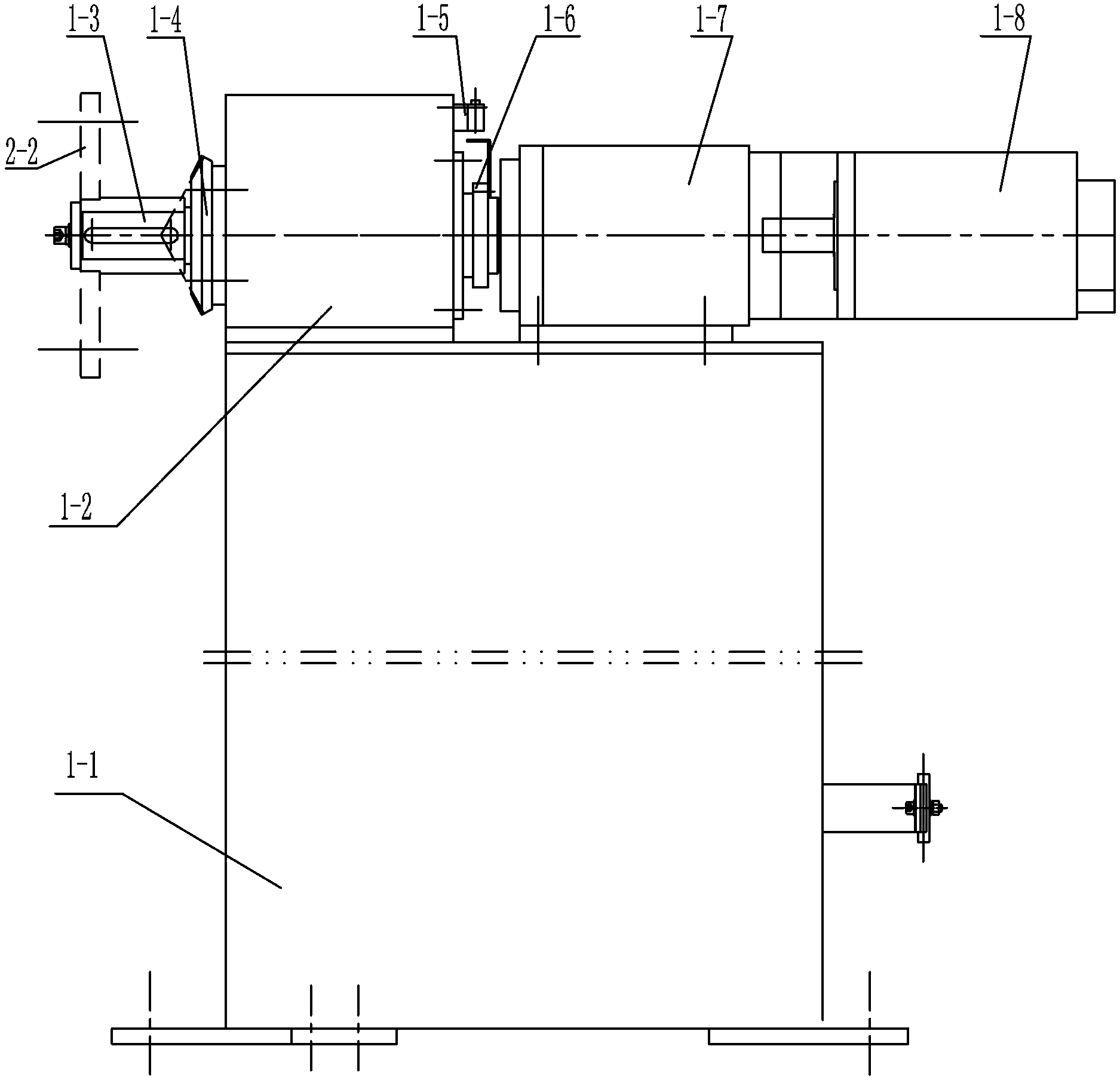 Vertical wet-process winding device