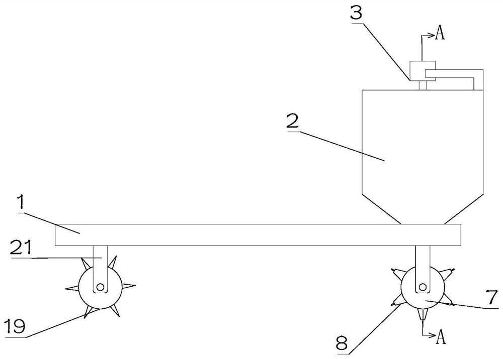 Quantitative fertilization device for agricultural production