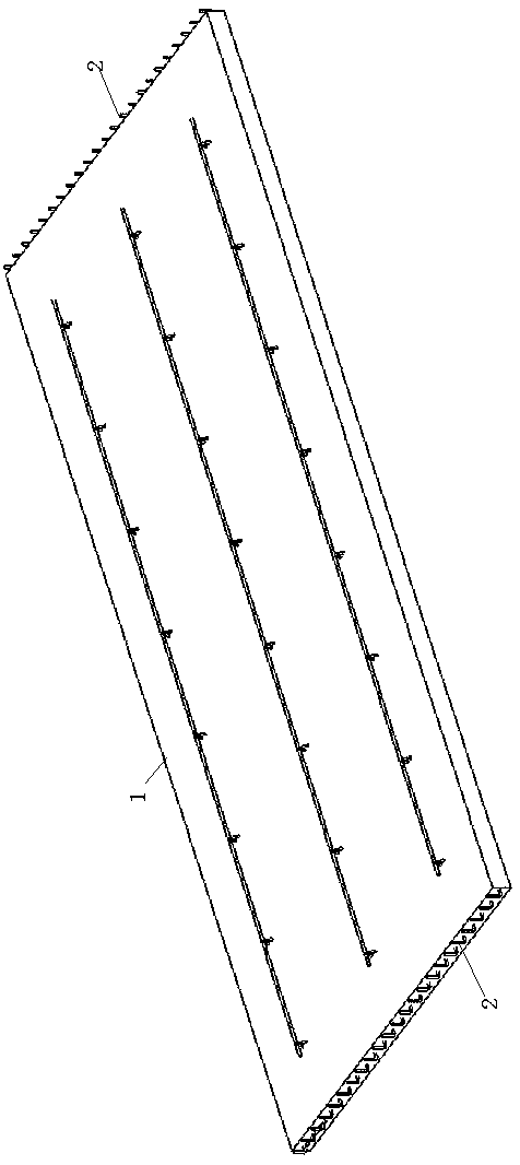 Vertical bar extending and back-adjusting installation method for precast concrete composite slab