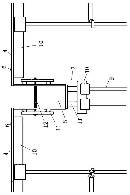 Vertical bar extending and back-adjusting installation method for precast concrete composite slab