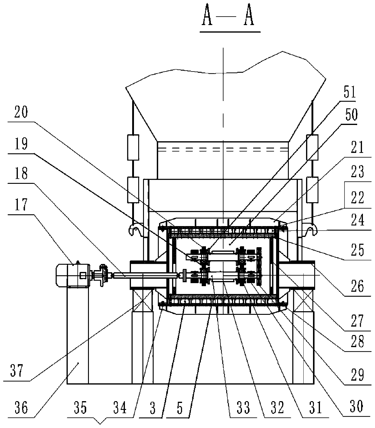 Hydraulic vibrating feeder