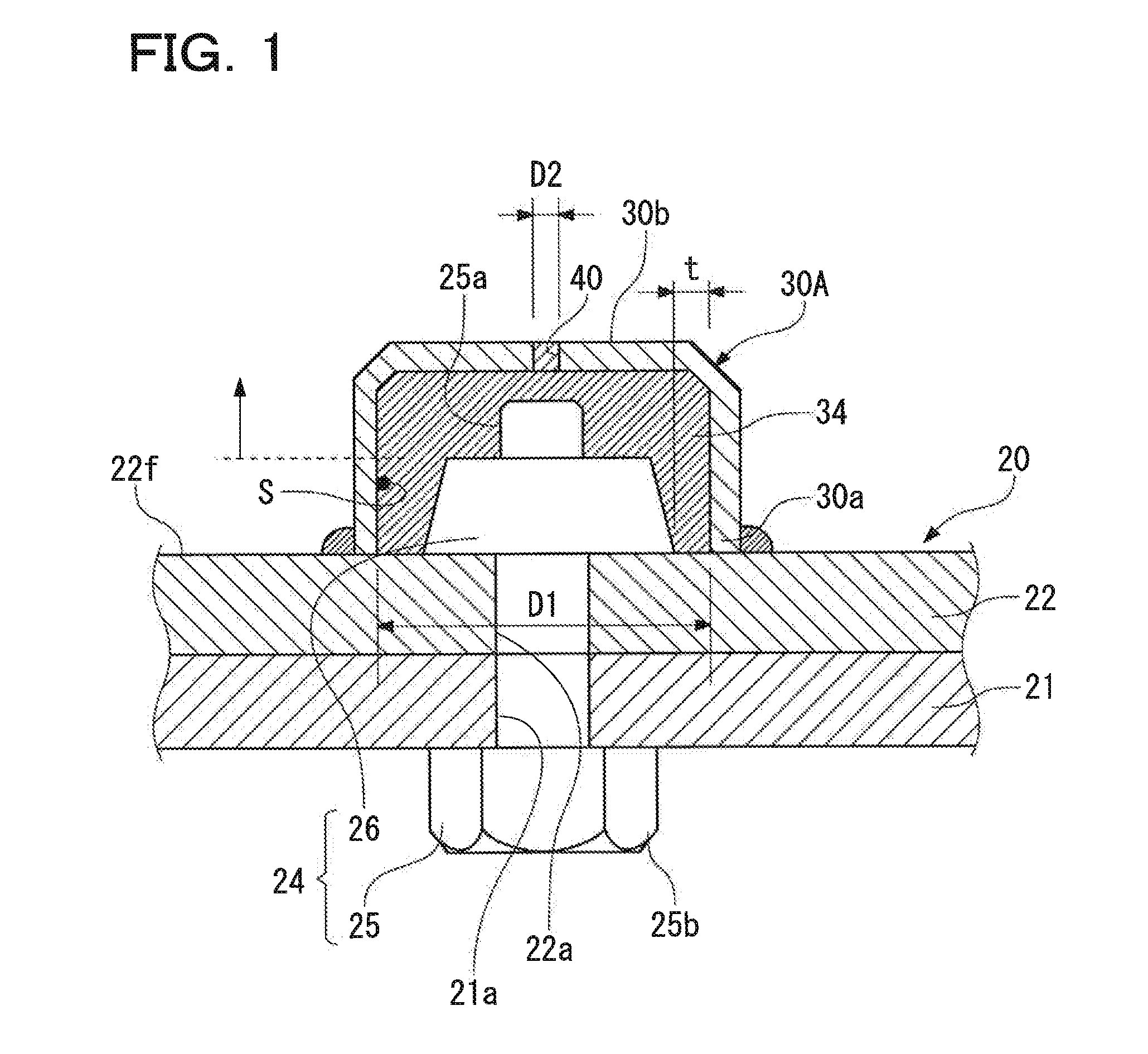 Lightning protection fastener and mounting method thereof