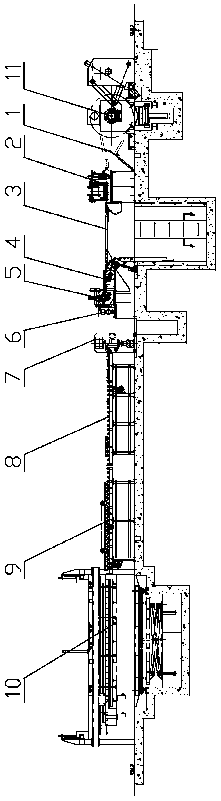 Double-width decoiling automatic warehousing efficient intelligent combined cutting equipment