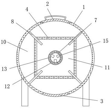 Organic fertilizer drying apparatus for agricultural production and drying method