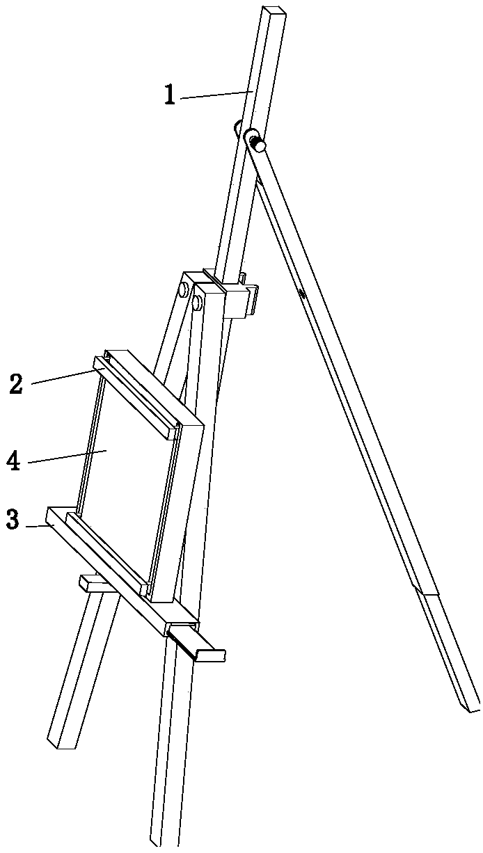 Outdoor art design drawing device facilitating unfolding and spread