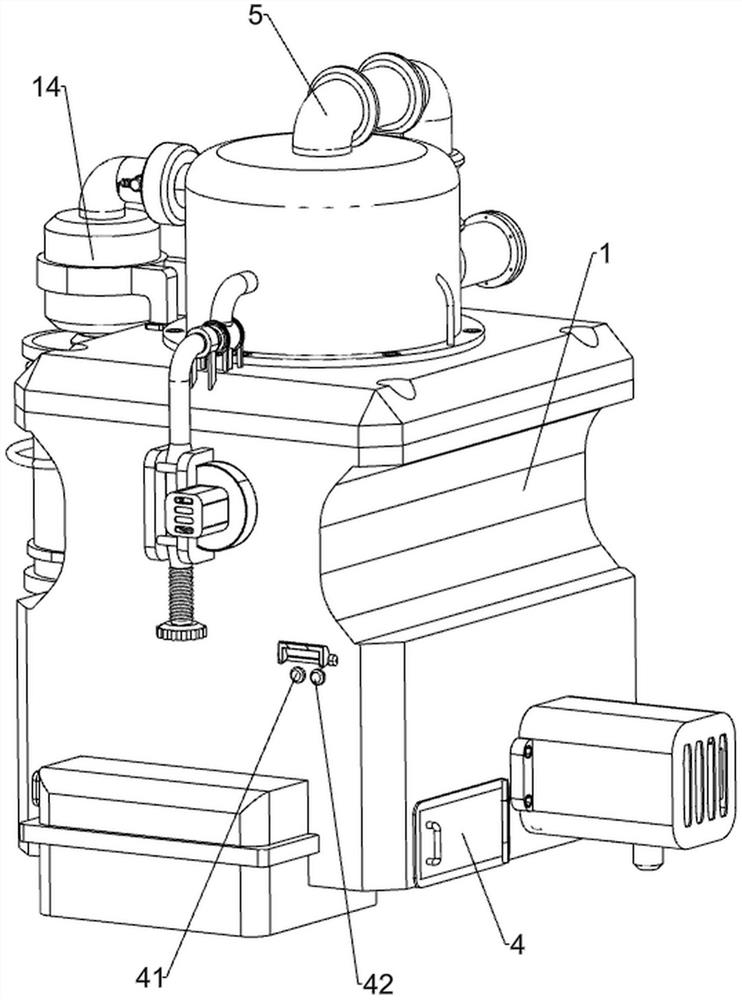 Flue gas purification equipment for regenerative chamber of high-temperature rotary kiln