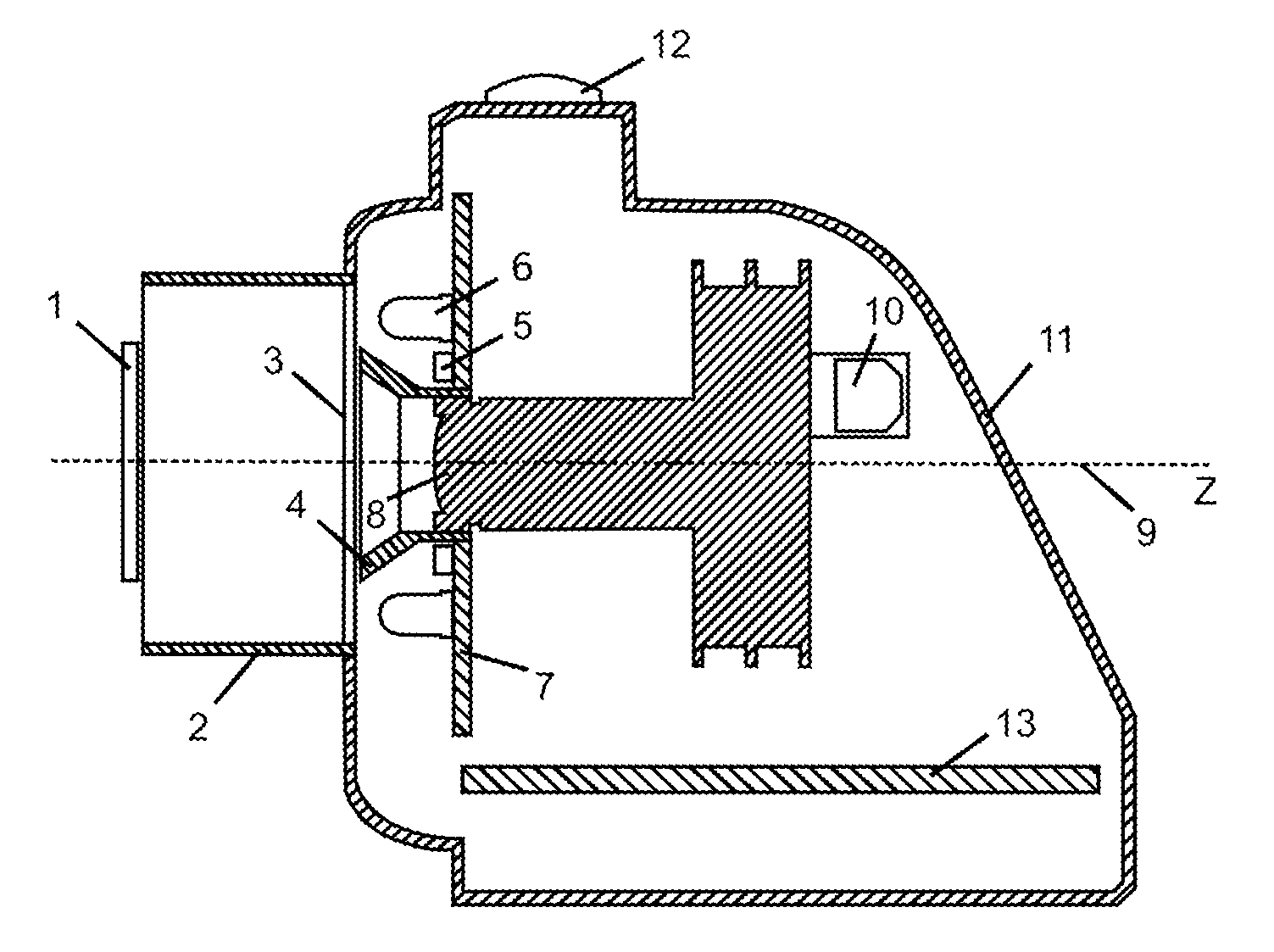 Method and device for quantitatively determining the surface optical characteristics of a reference object comprised by a plurality of optically differentiable layers