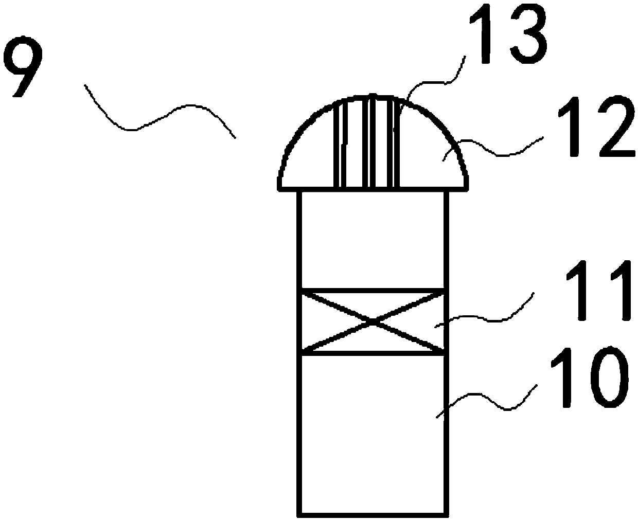 Municipal road wetting dust-falling system