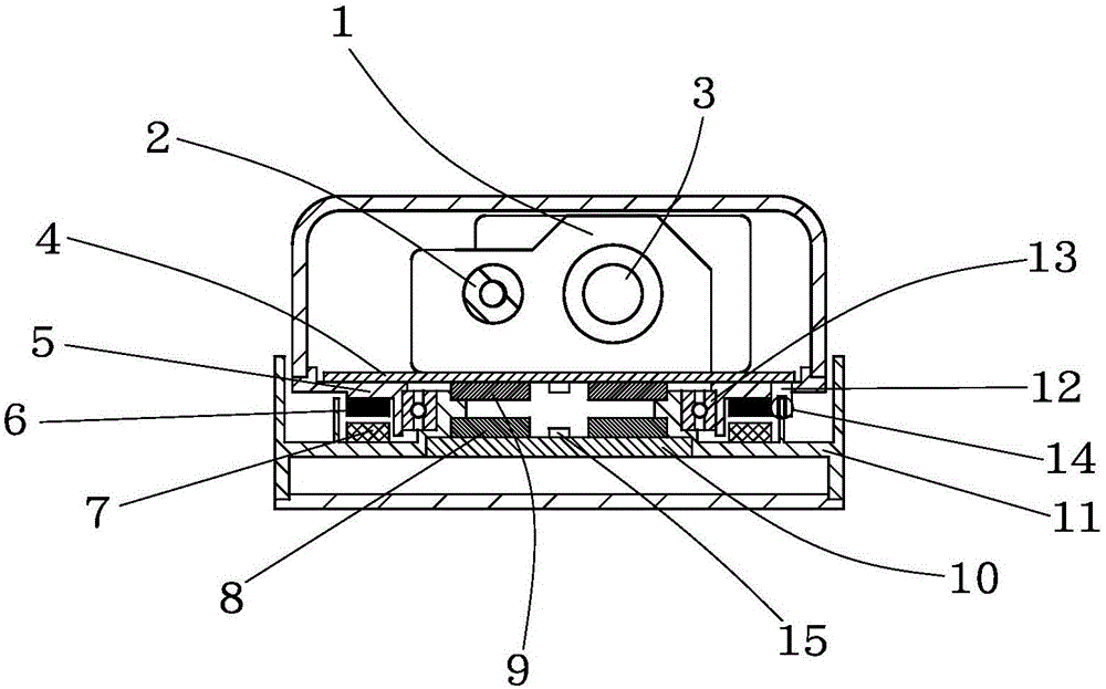 Laser scanning distance measuring device