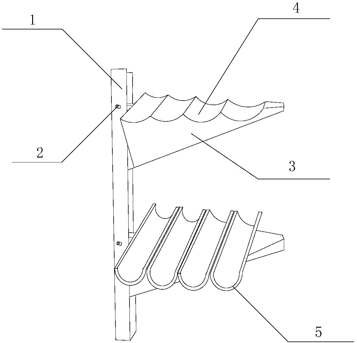 Support rack for power transmission line of power system