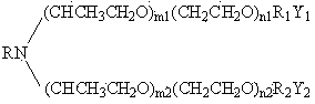 Composite surface active agent composition for tertiary oil recovery and preparation method and application thereof