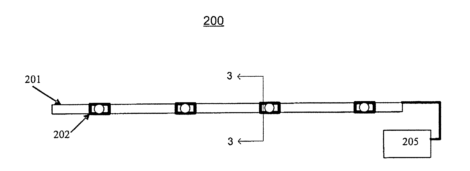 Integrally formed single piece light emitting diode light wire