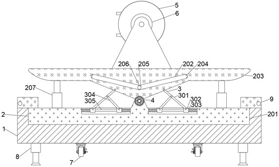 Power cable laying device