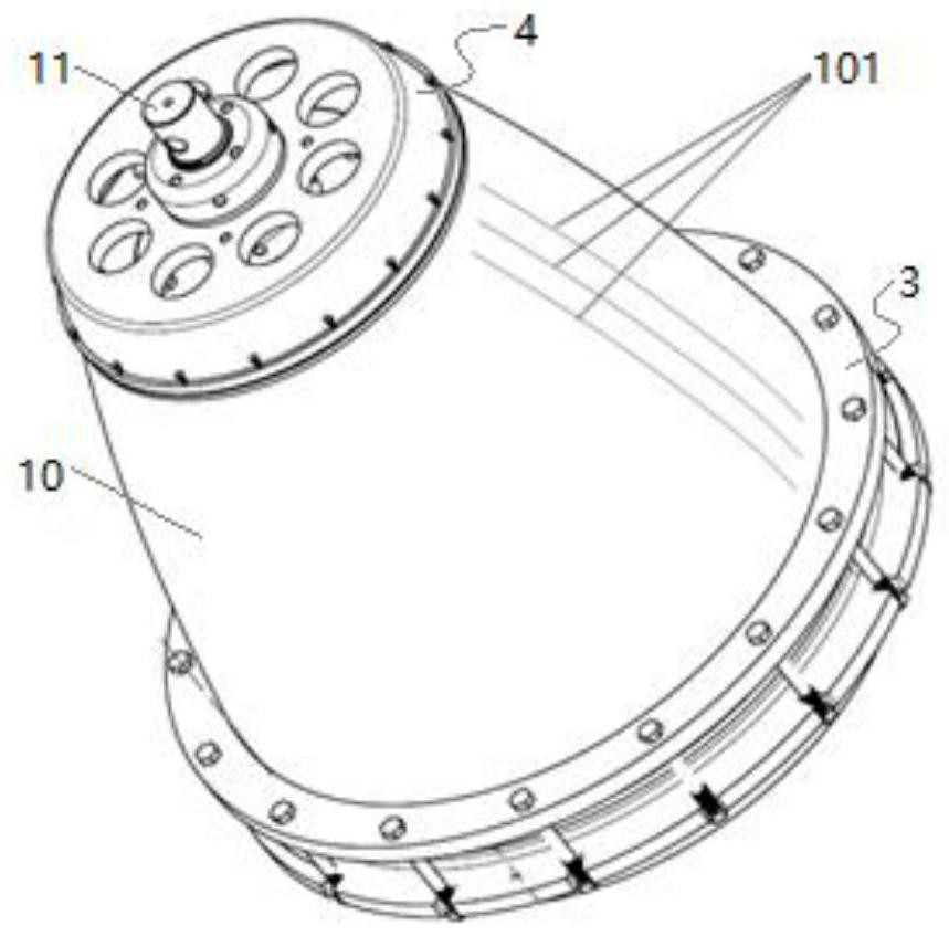 Composite tool for welding spray pipe jacket section of thrust chamber and welding process of composite tool