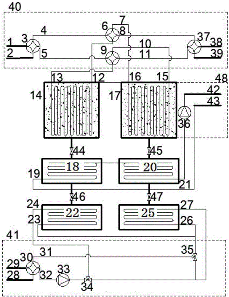 Efficient moisture absorption-thermal chemical reaction single-stage thermode driven by low-grade heat energy