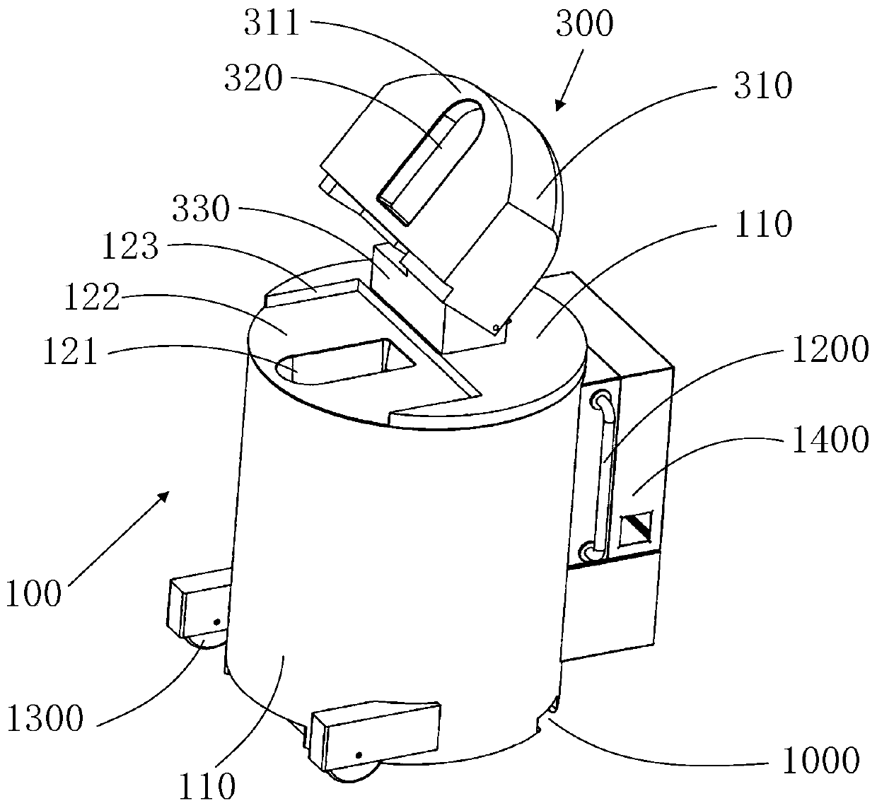 Low-temperature storing and taking device and low-temperature storing and taking method