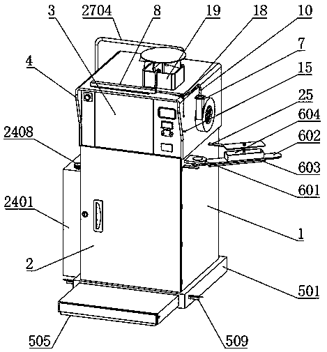 Medical waste classifying collecting box