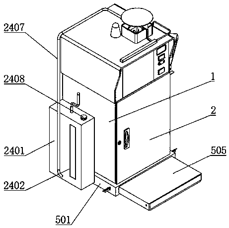 Medical waste classifying collecting box