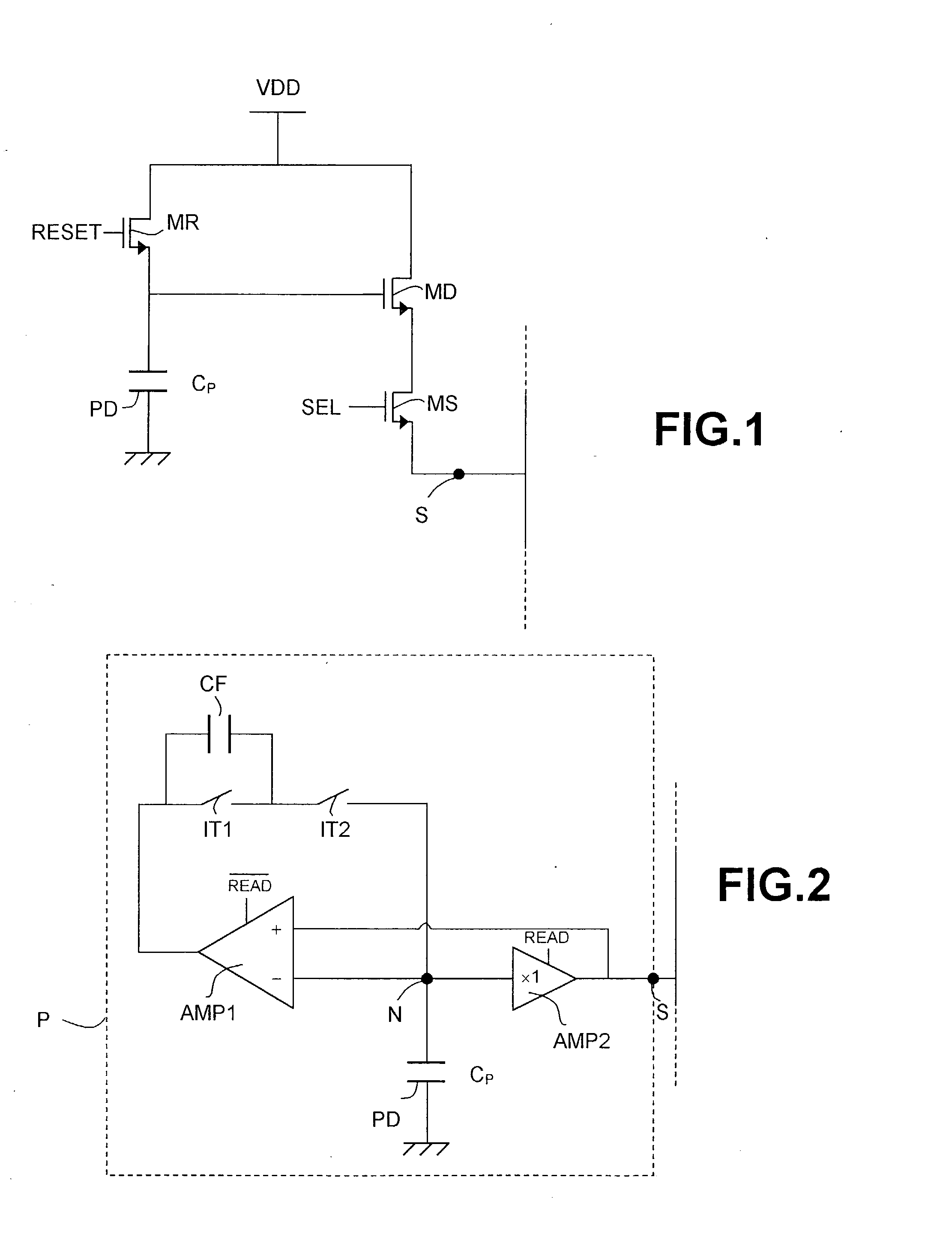 Low-noise CMOS Active pixel