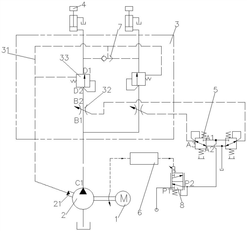 Load sensitive system and engineering hoisting machinery