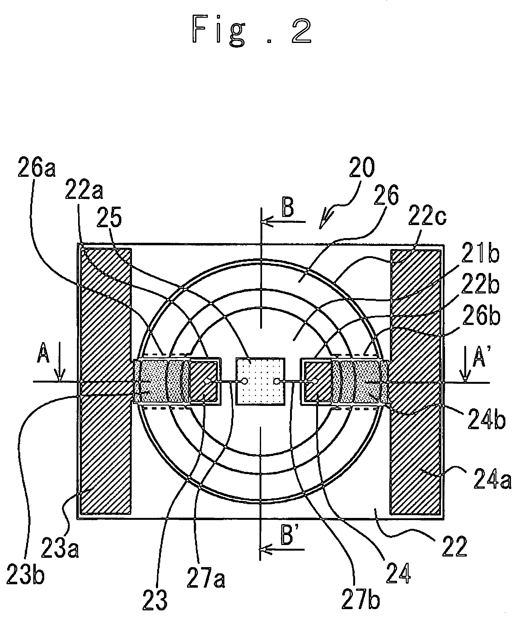 Surface-mounted LED and light emitting device