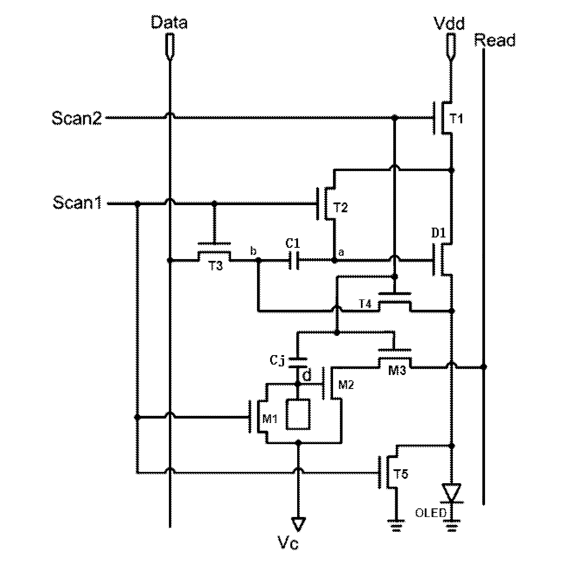 Organic light-emitting diode pixel circuit and driving method thereof