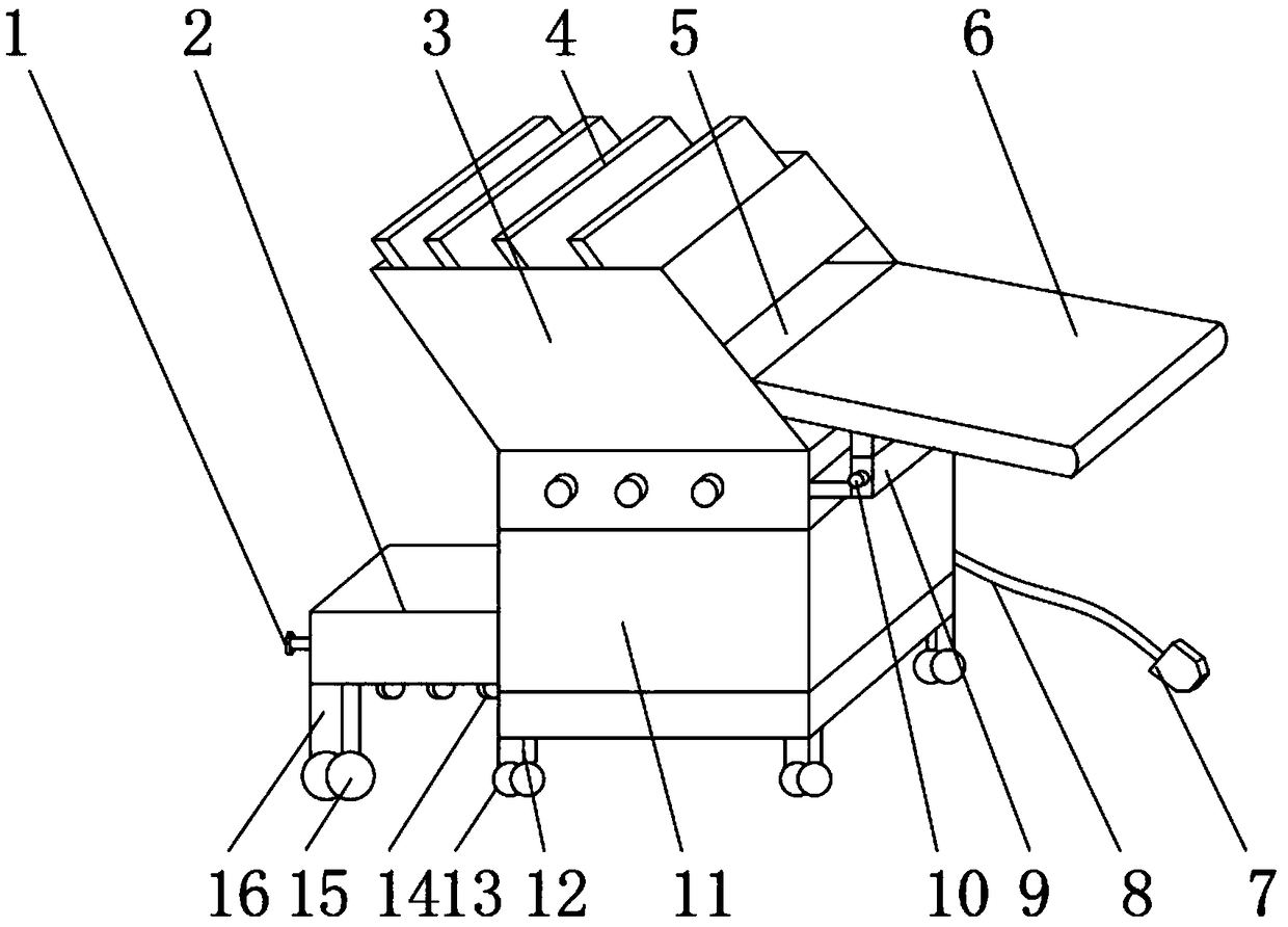 Metal plate machining feeding device convenient and fast to use