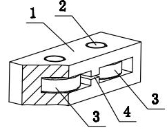 Thin belt feed-in guide frame