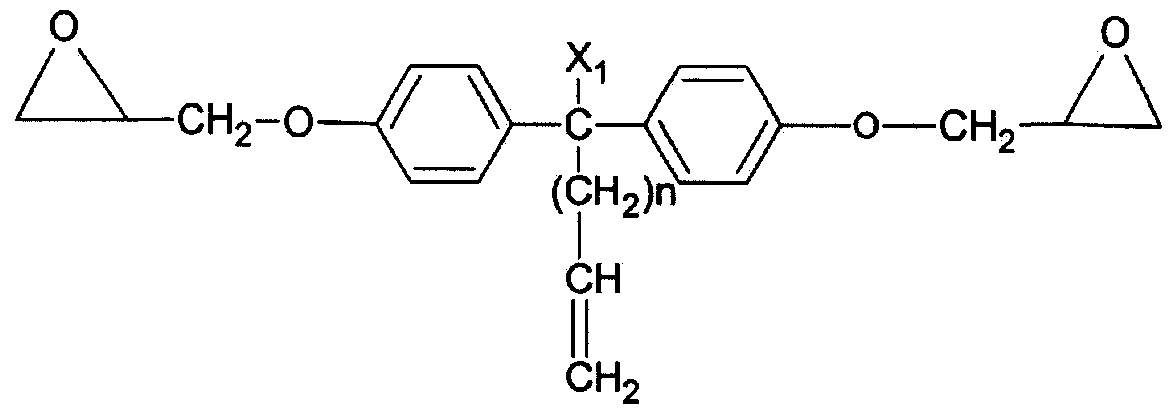 High-performance double-bond-containing epoxy resin/liquid rubber adhesive